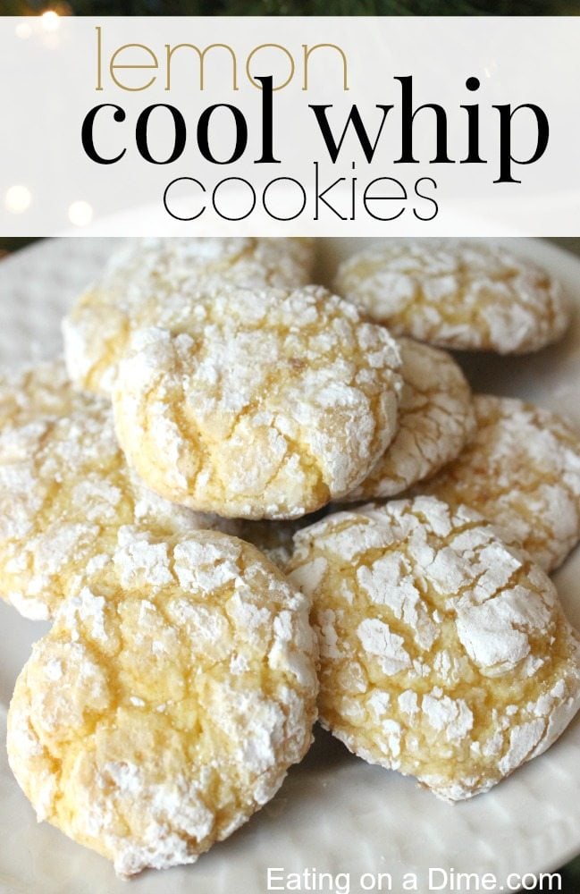 Lemon Crinkle Cookies - Lemon Cool Whip Cookies recipe