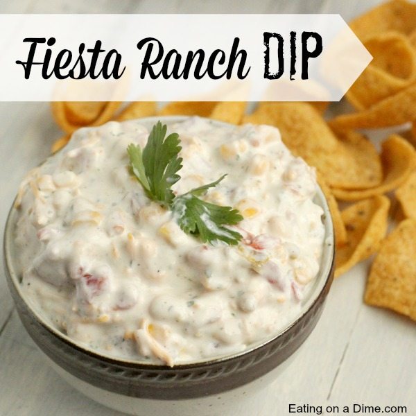 Fiesta Ranch Dip Recipe - Eating On A Dime