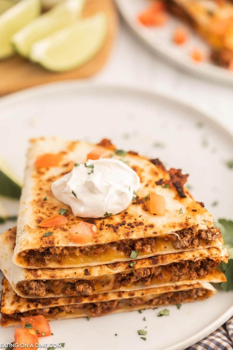 Ground Beef Quesadillas Recipe Eating On A Dime