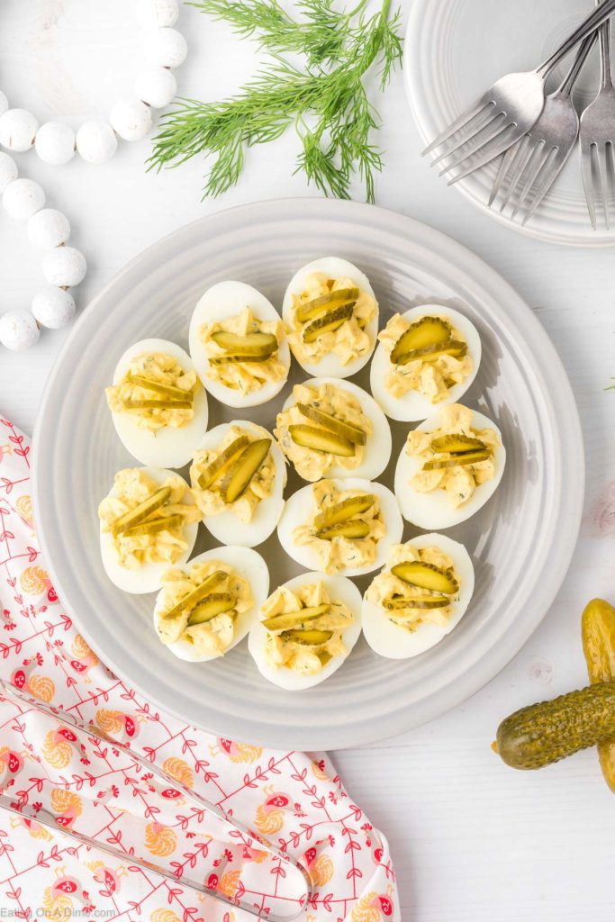 Dill Pickle Deviled Eggs Recipe