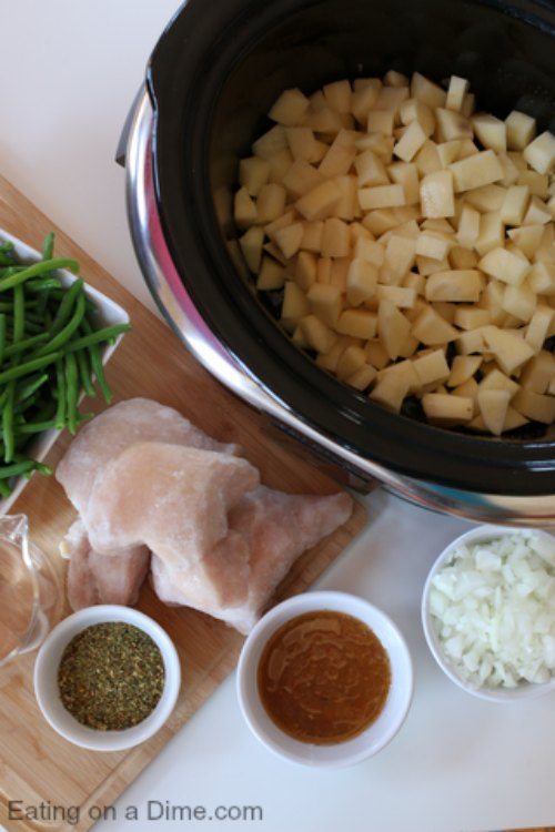 Crockpot Italian Chicken Dinner