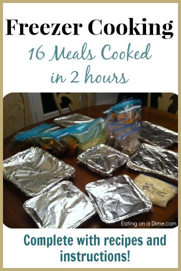 my freezer cooking session -16 meals done!! -recipes & instructions included!)