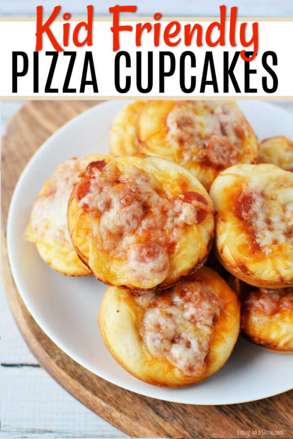 Easy Pizza Cupcakes Recipe - Mini Deep Dish Pizzas