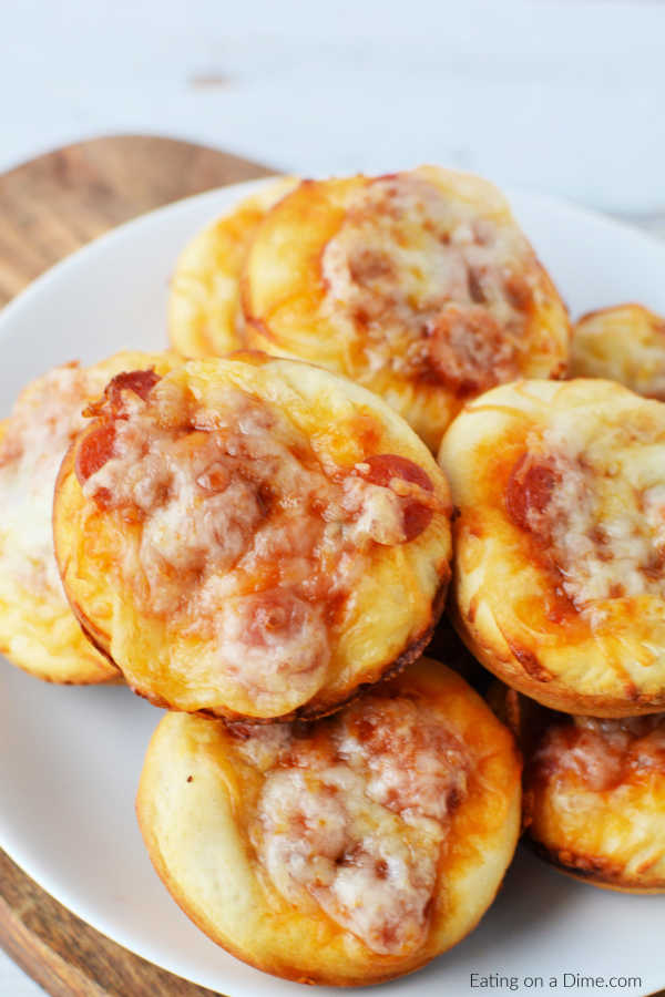 Easy Pizza Cupcakes Recipe - Mini Deep Dish Pizzas