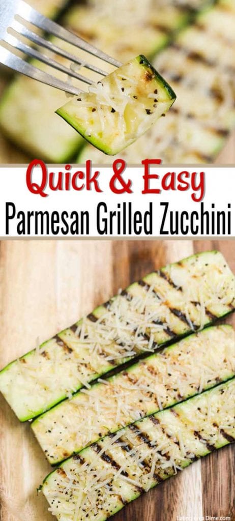 Parmesan Grilled Zucchini Recipe - Easy Parmesan Grilled zZcchini