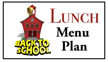 menu lunch plan week school