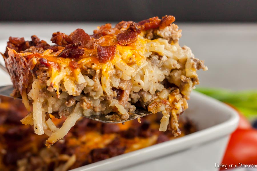 Bacon cheeseburger casserole recipe has everything you love about ...