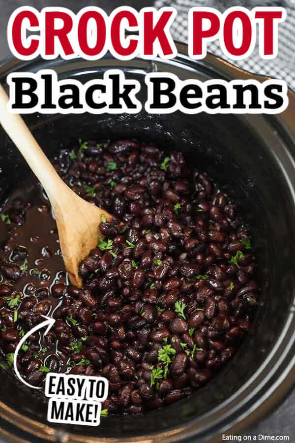 Simplest Slow Cooker Black Beans