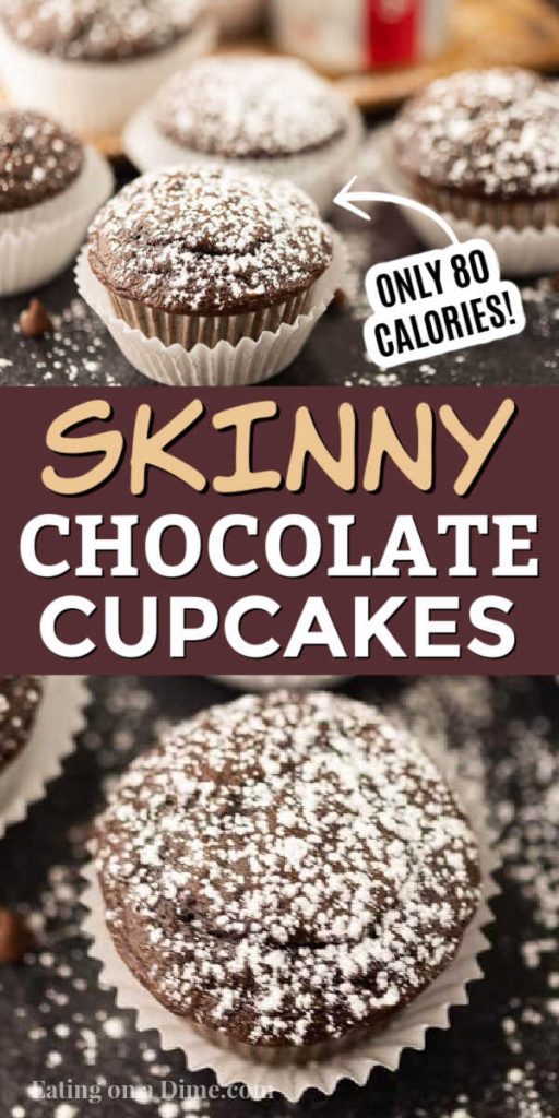 Skinny Chocolate Cupcakes - Diet Coke Cupcakes - Eating on a Dime