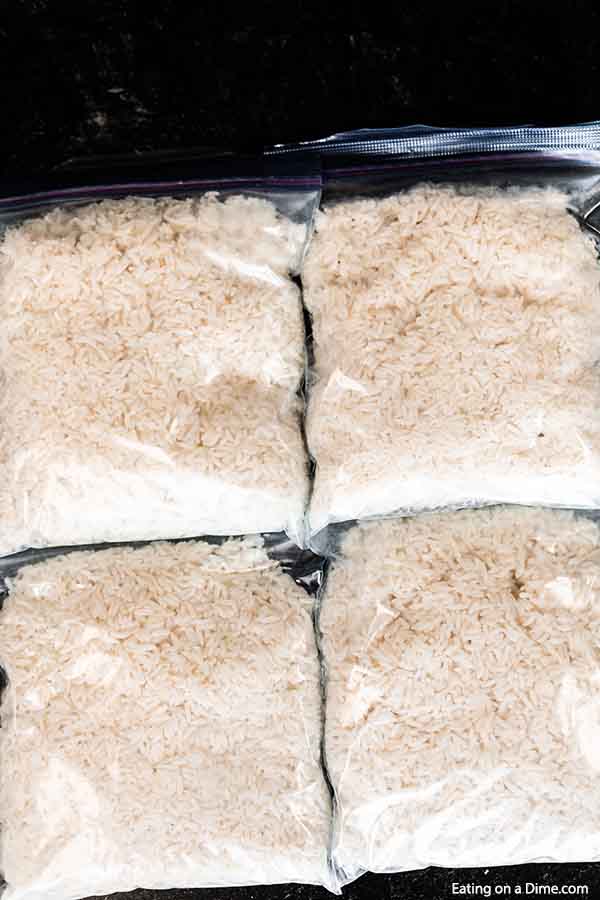 Freezing rice  The Frugal Feeding Frenzy