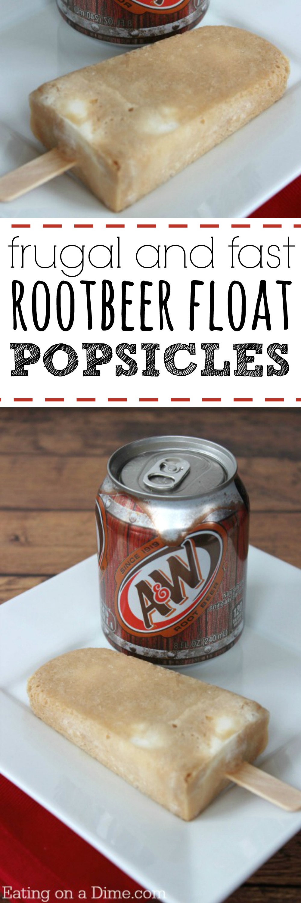 Root Beer Float Popsicles