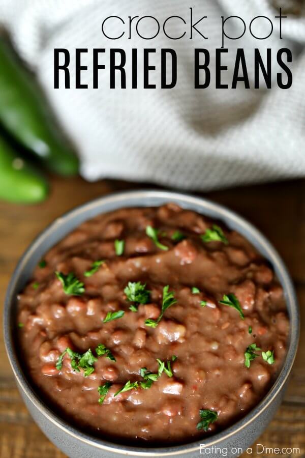 Crockpot refried beans- Learn How to make Refried Beans