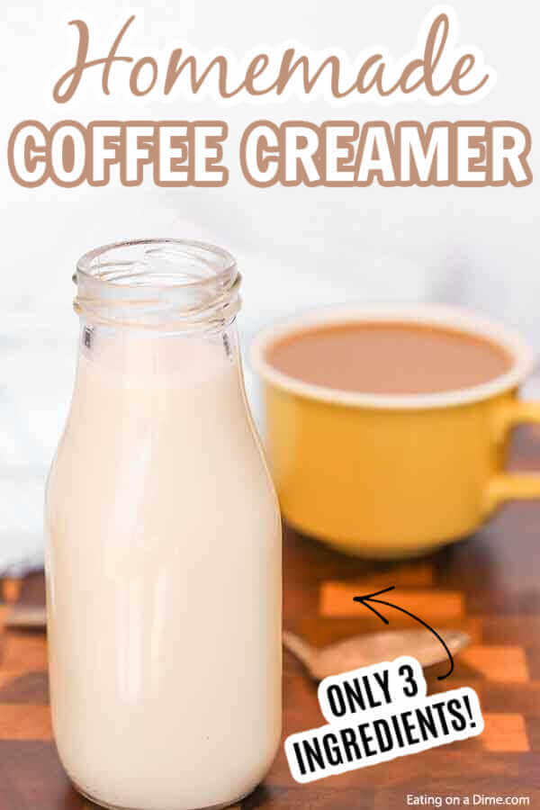 Homemade coffee creamer - creamy and delicious