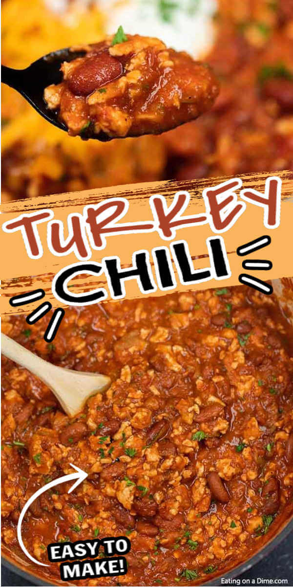 Delicious Ground Turkey Chili recipe - easy turkey chili