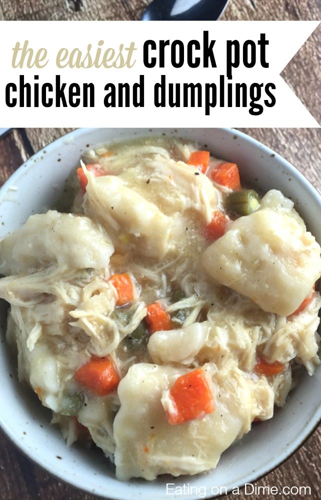 Crock Pot Chicken And Dumplings Recipe Best Crock Pot Chicken Pot Pie