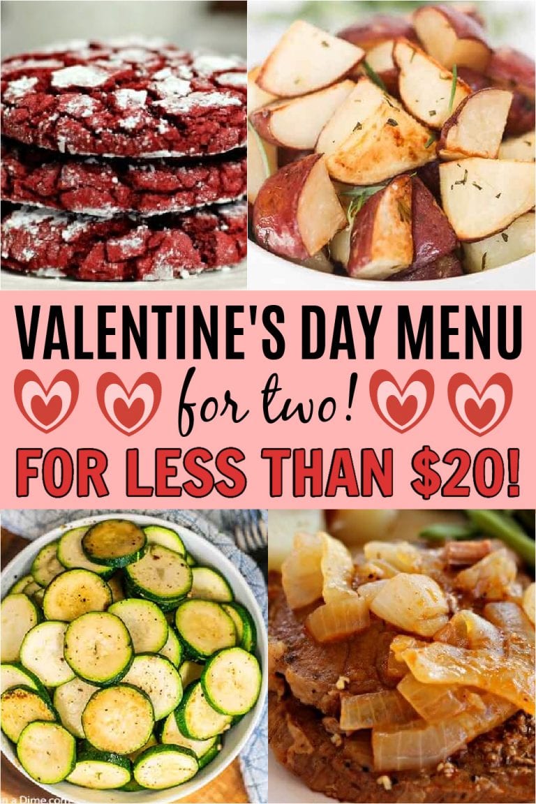 Valentines Day Menu for 2 - Under $14 total - Eating on a Dime