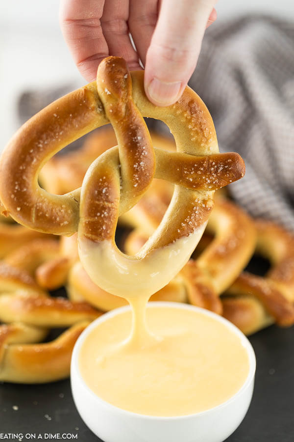 Pretzel Cheese Dip - The Feathered Nester