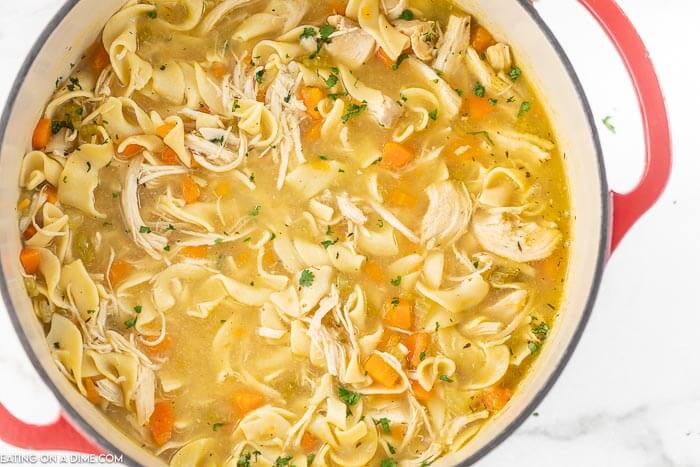 Panera bread chicken noodle soup - delicious copycat recipe