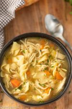 Panera bread chicken noodle soup - easy copycat panera soup recipe