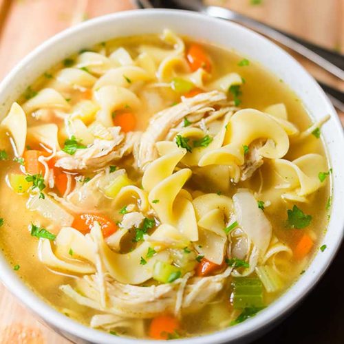 Homemade Chicken Noodle Soup - Eating on a Dime