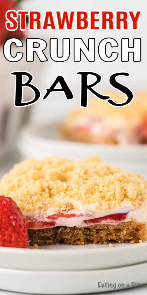 Strawberry Crunch Bars Recipe - Easy Strawberry Crunch Bars