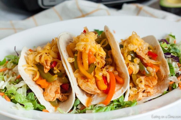 Crockpot Chicken Fajitas Recipe - Only 4 Ingredients!