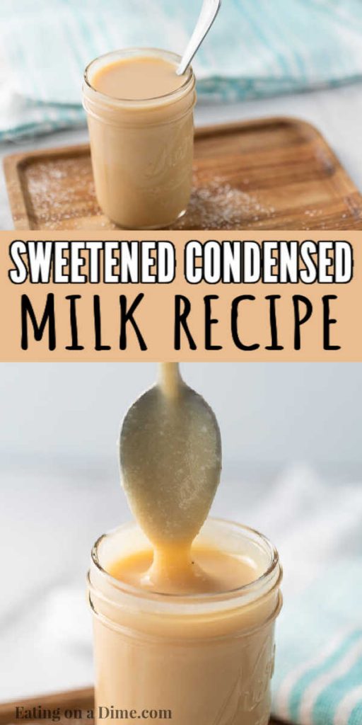 Homemade sweetened condensed milk - Only 4 ingredients