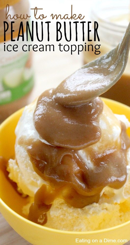 peanut butter ice cream topping