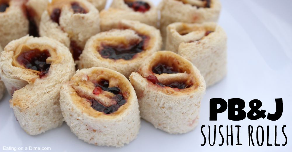 How To Make Peanut Butter And Jelly Sandwich Sushi Rolls