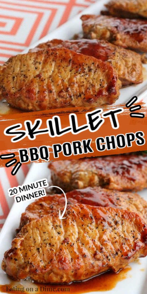 Skillet bbq pork chops recipe - quick and easy skillet recipe