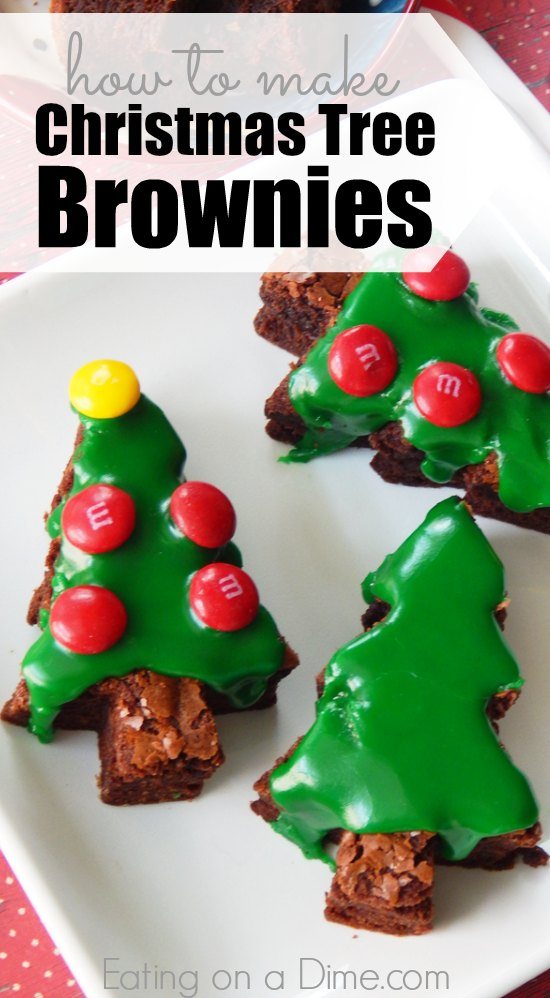 How to Make Christmas Tree Brownies - Easy Christmas Brownies Recipe