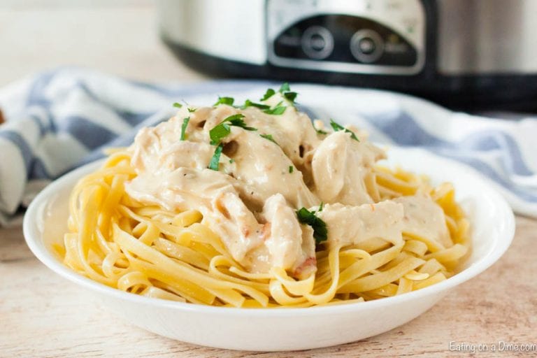 Crock Pot Chicken Alfredo - Slow Cooker Chicken Alfredo Recipe