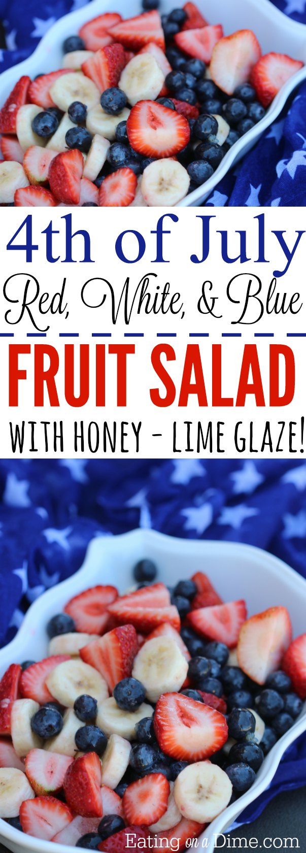 *Red white and blue fruit salad - 4th of July Fruit salad ...