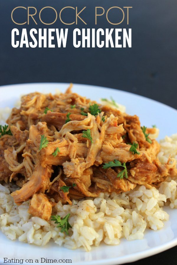 Slow Cooker Cashew Chicken Recipe - Eating on a Dime