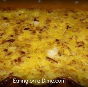 Bacon Egg and Cheese Breakfast Casserole - Eating on a Dime