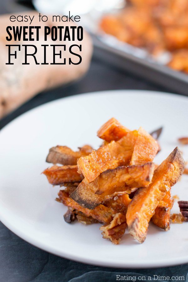 sweet potato fries recipe - Oven Baked - Making Sweet potato fries