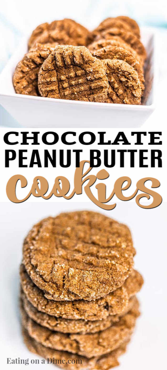 Chocolate Peanut Butter Cookies Recipe Only 4 Ingredients 6638