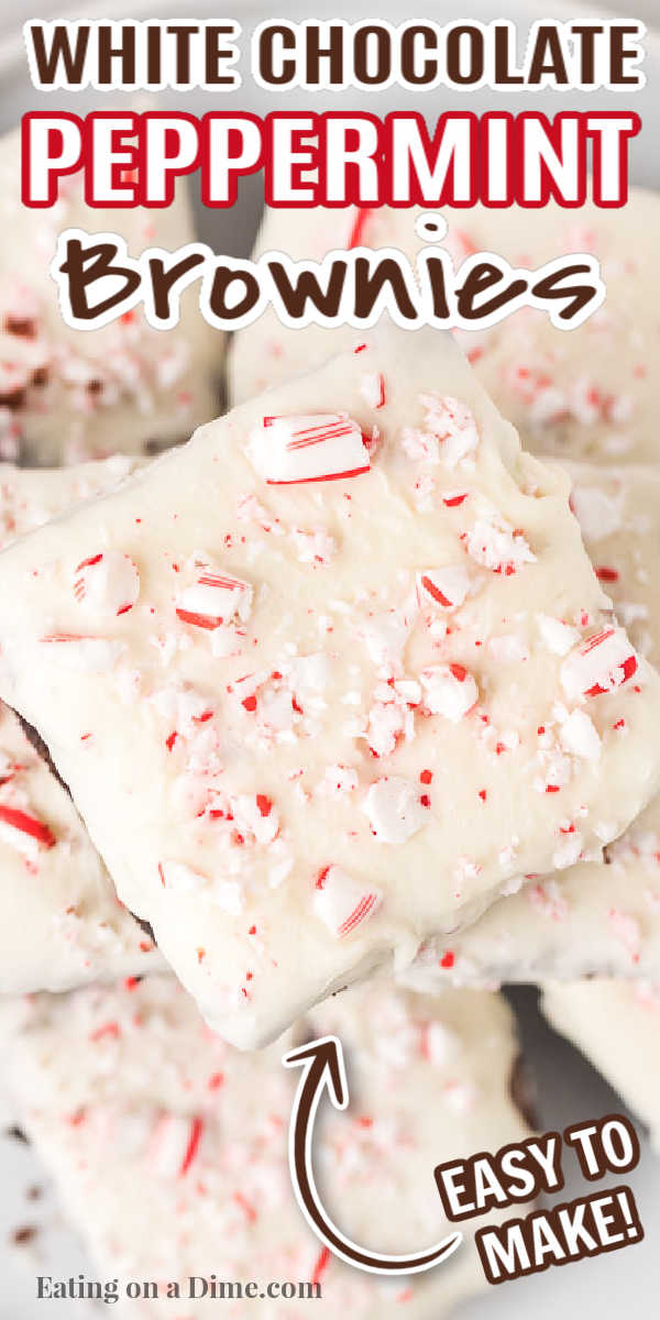 Peppermint white chocolate brownies recipe - white chocolate brownies