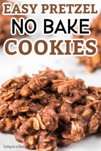 Pretzel no bake cookies - pretzel chocolate no bake cookies