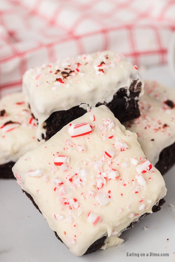 Peppermint white chocolate brownies recipe - white chocolate brownies