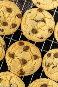 Cake Mix Chocolate Chip Cookies Only 4 Ingredients   Chocolate Chip Cake Mix Cookies 6 200x300 