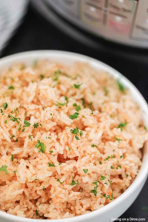 Cheesy Spanish Rice {Pressure Cooker} - Pitchfork Foodie Farms