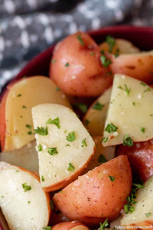 Garlic Butter Instant Pot Red Potatoes Recipe - Little Sunny Kitchen