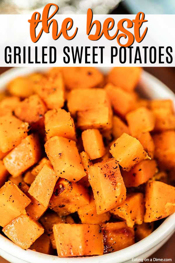 Grilled sweet potatoes - grilled sweet potatoes in foil