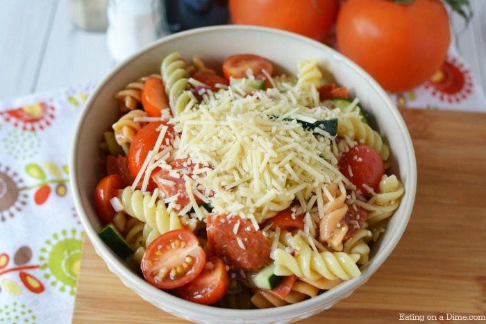 Easy Pasta Salad Recipe- The best pasta salad recipe and it is so easy!