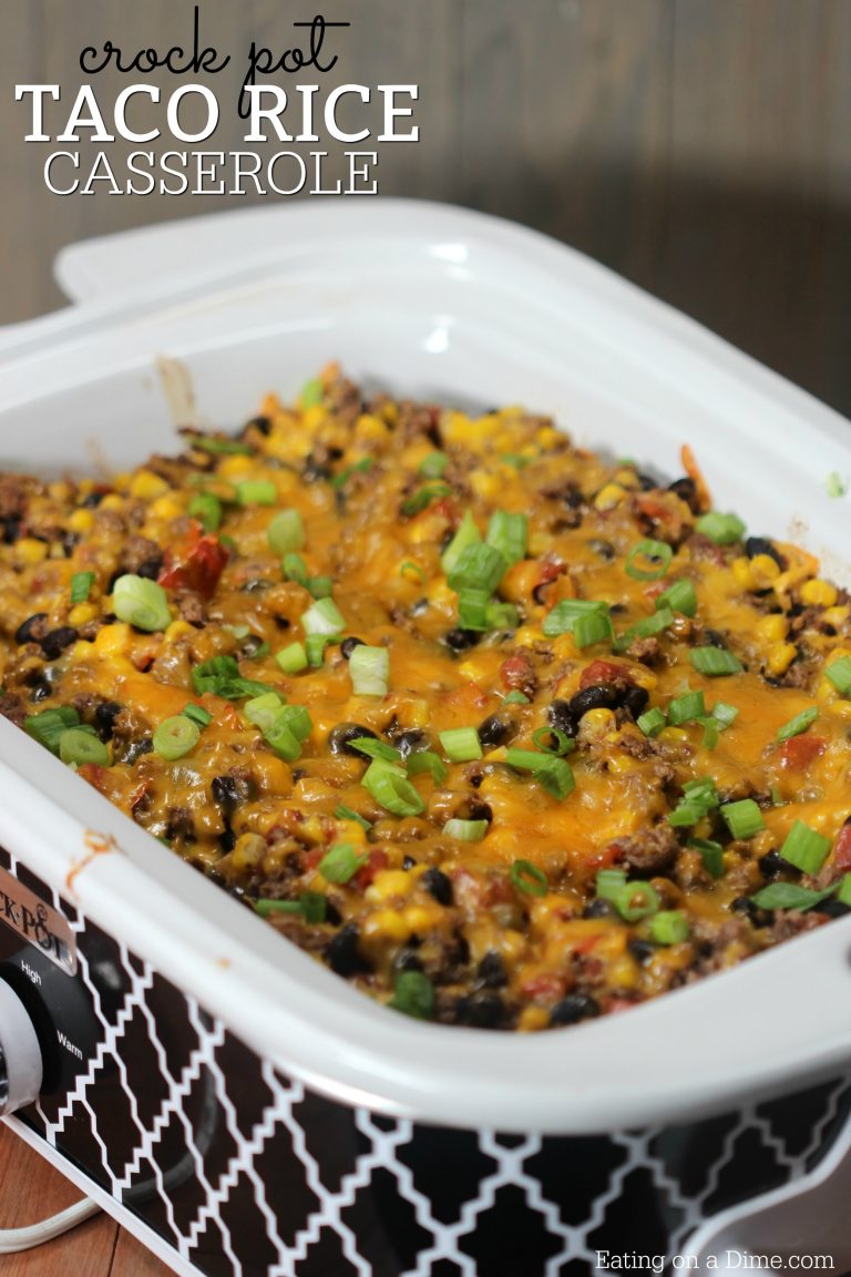 Crock Pot Mexican Taco Casserole Recipe Slow Cooker Taco Casserole