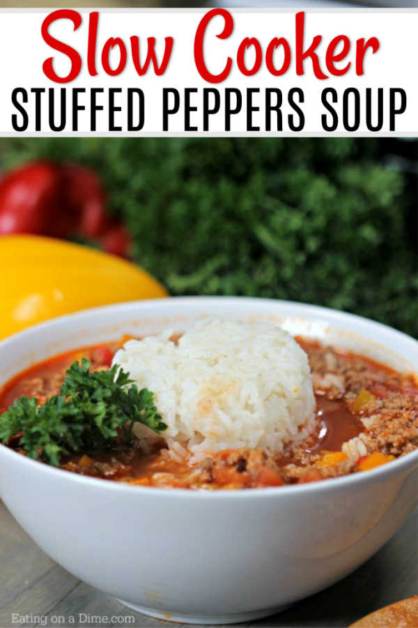 Crockpot Stuffed Peppers Soup Stuffed Pepper Soup Crock Pot Recipe