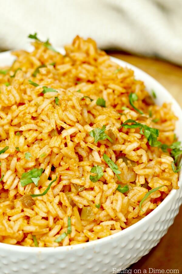 Easy Spanish Rice Recipe - Homemade Mexican rice recipe