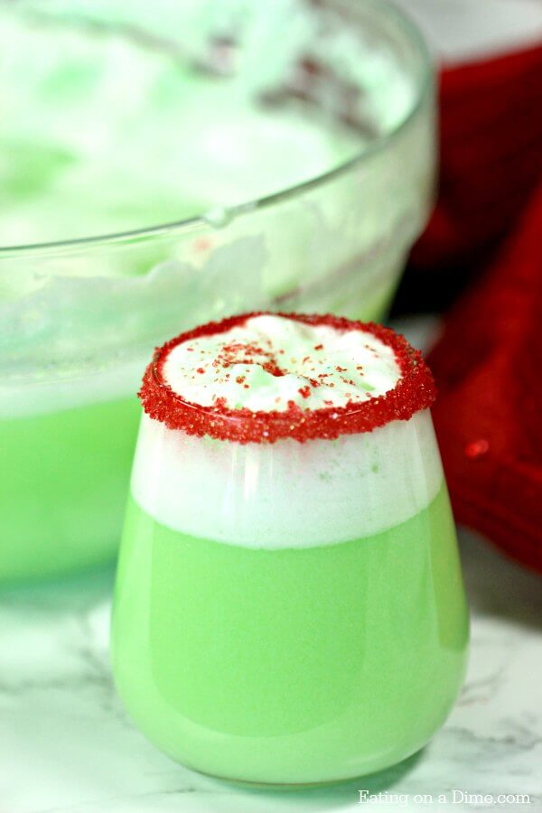 Easy Grinch Punch Recipe(VIDEO) - Christmas punch recipes