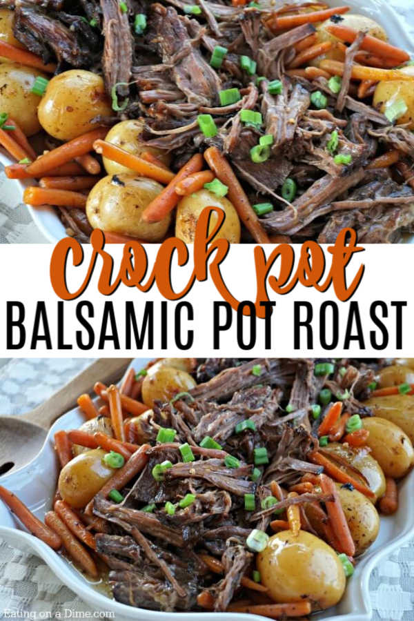 Balsamic Crock pot Pot Roast Recipe - Easy Pot Roast Recipe